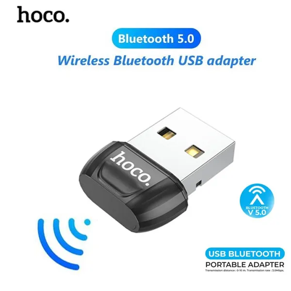 HOCO UA18 Bluetooth 5.0 USB Adapter – Plug-in Wireless Dongle