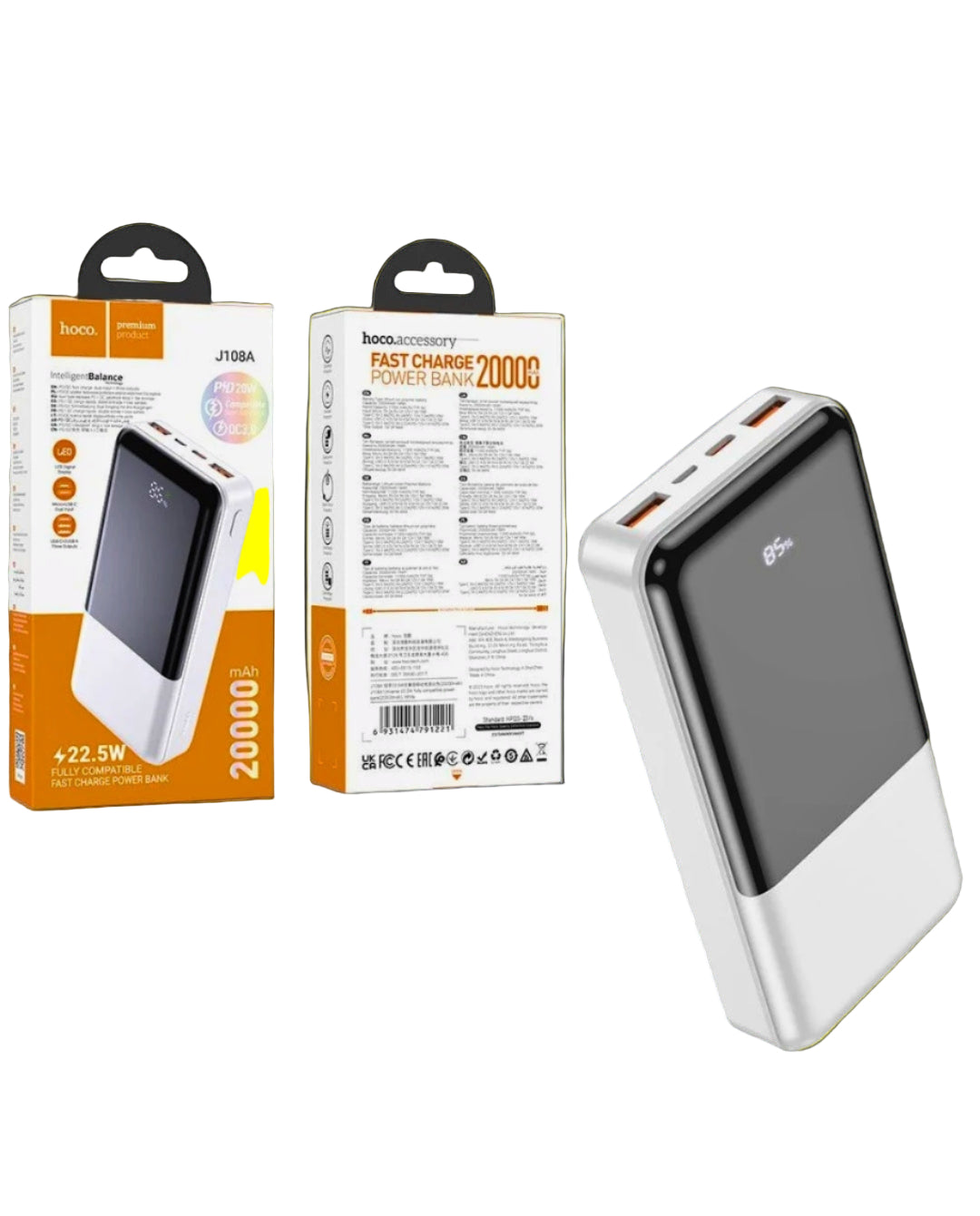 Power bank with packaging  of Crown Cart Online Shopping Store Brand