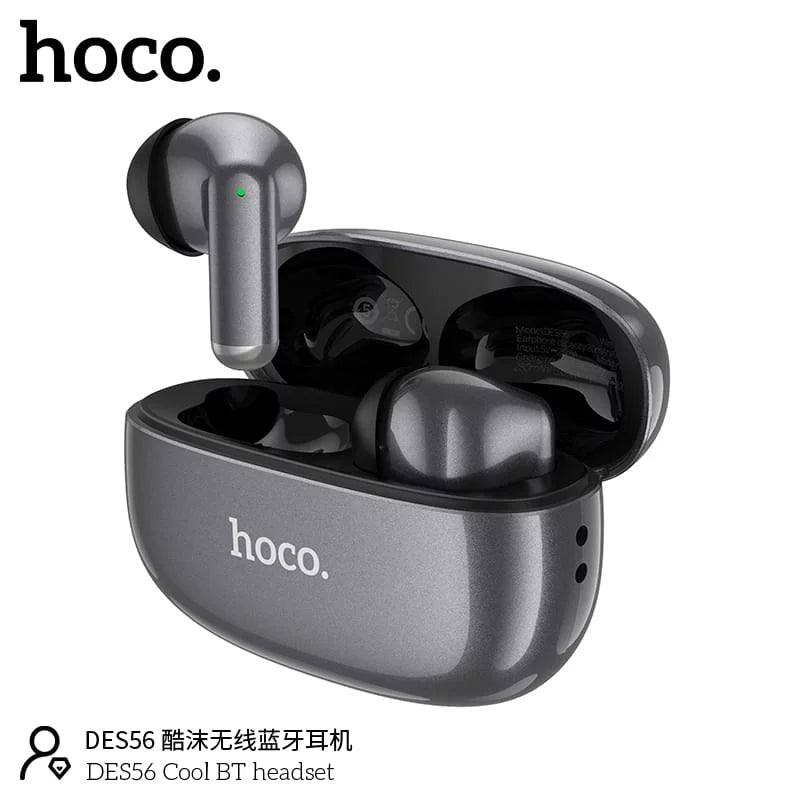 HOCO DES56 True Wireless Earbuds – Bluetooth 5.1, IPX5 Water Resistant, ENC Mic