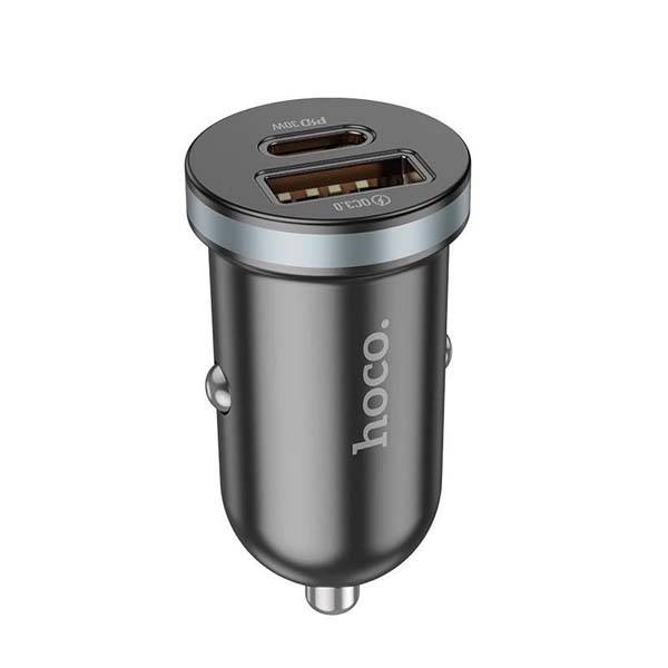 HOCO DZ19 – 48W ডুয়াল-পোর্ট কার চার্জার (PD + QC 3.0)