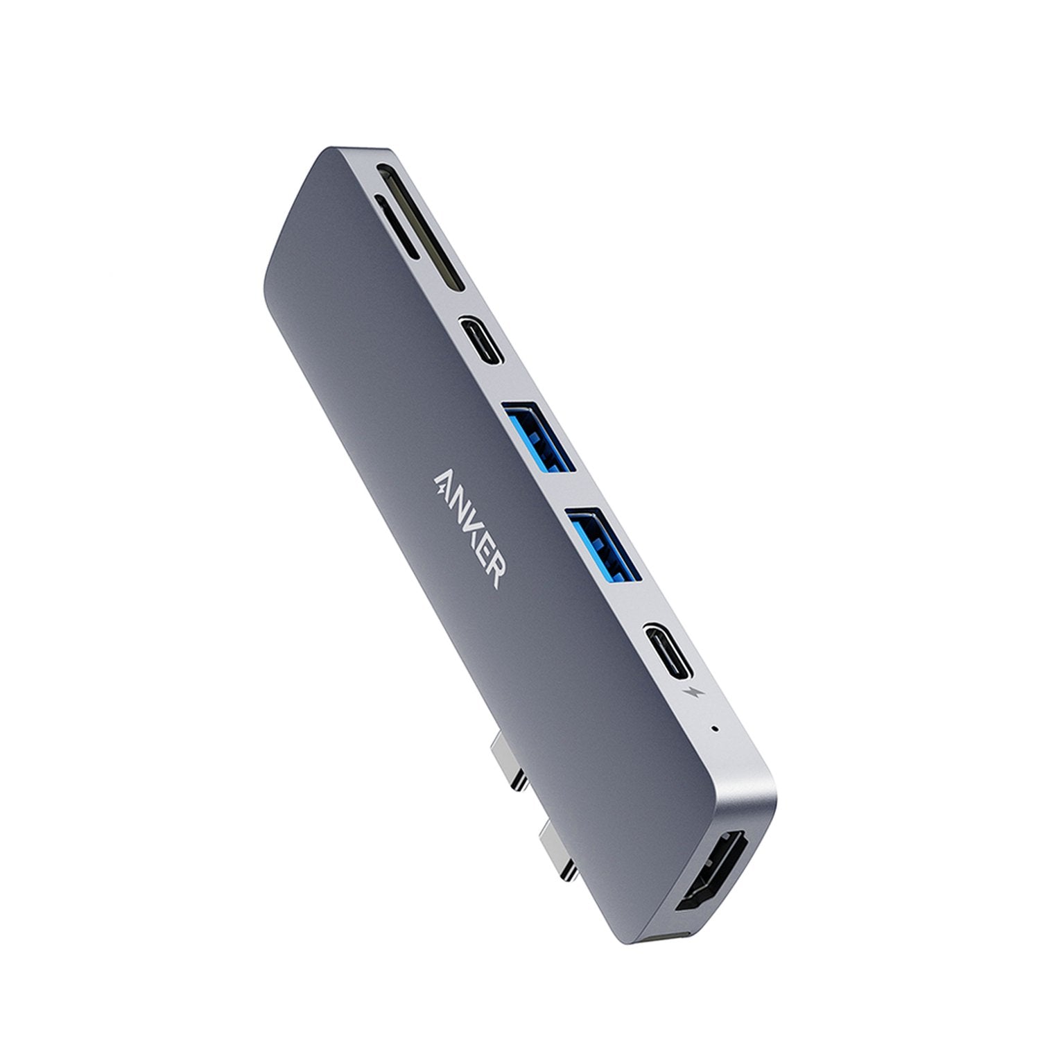 Anker USB-C Hub 7-in-2 (Gray A8371HA1) – HDMI, Thunderbolt 3, SD Card Reader