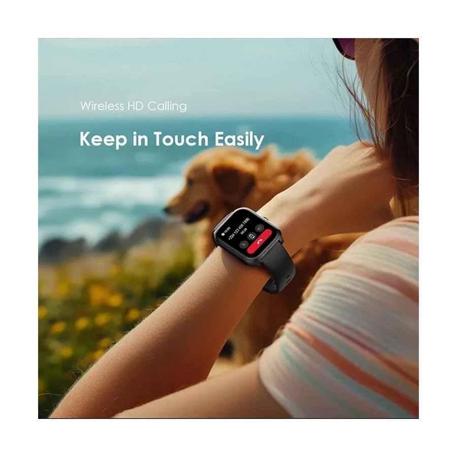 Oraimo Watch 5 Lite (OSW-804) – 2.01″ HD Smartwatch with BT Calling & IP68 Protection (Black)